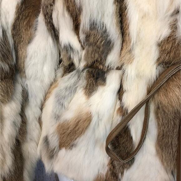 WILSONS LEATHER RABBIT FUR JACKET M - Picture 7 of 13